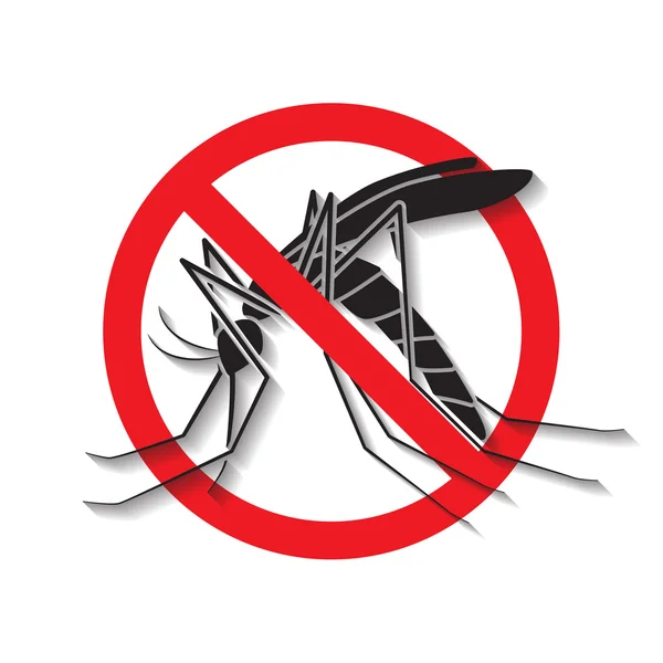 Anti mosquito vector, signo — Vector de stock