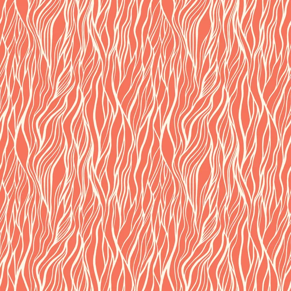 Naadloze patroon met doodle golven ornament — Stockvector