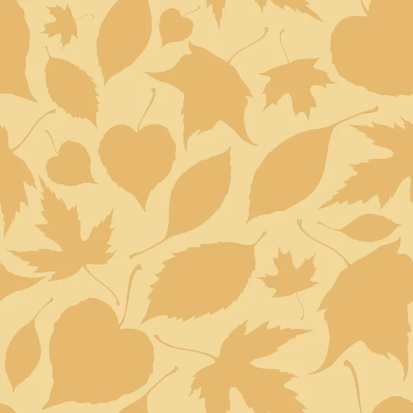 Seamless pattern with falling leaves — Stock Vector