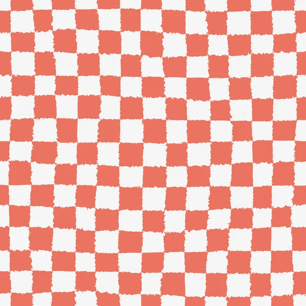 无缝模式与方格几何纹理 — 图库矢量图片