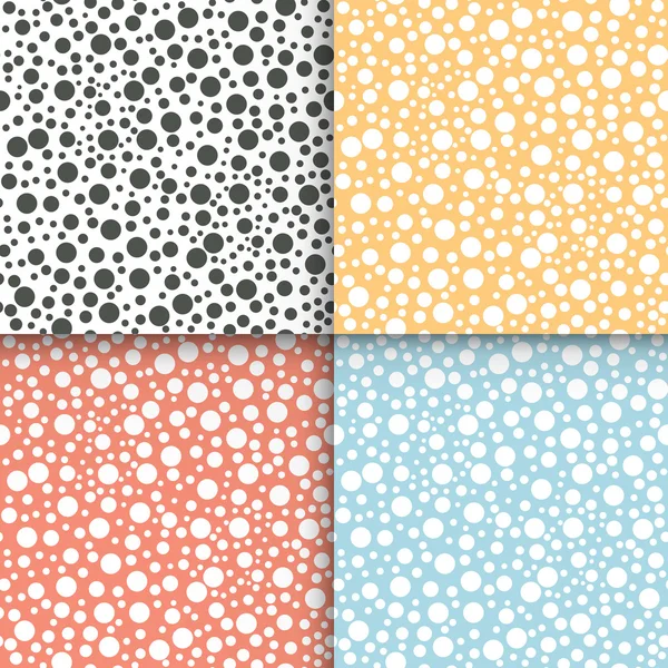 Pois motifs sans couture ensemble — Image vectorielle