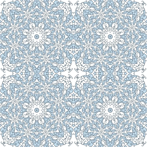 Seamless pattern with mosaic lace ornament — Stock Vector