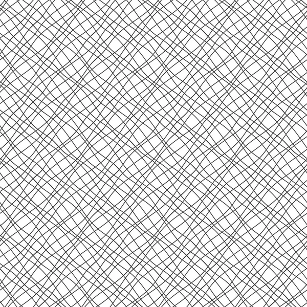 Modèle sans couture avec lignes ondulées croisées — Image vectorielle