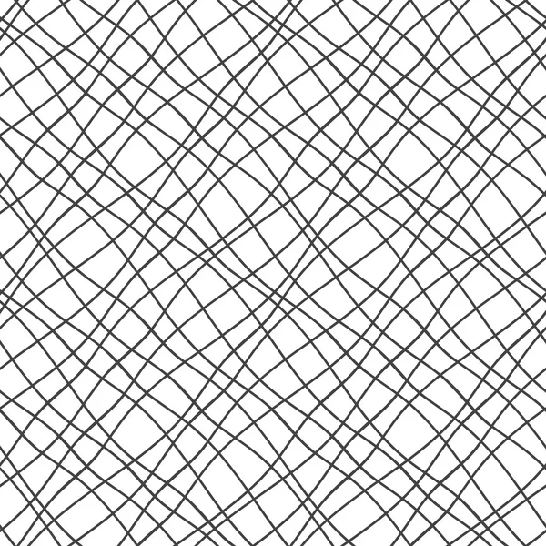 Bezešvé vzor překřížené vlnovkami. Mřížky textura — Stockový vektor