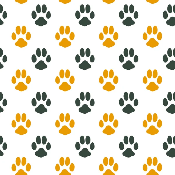 Seamless pattern with animal footprint texture — Stock Vector