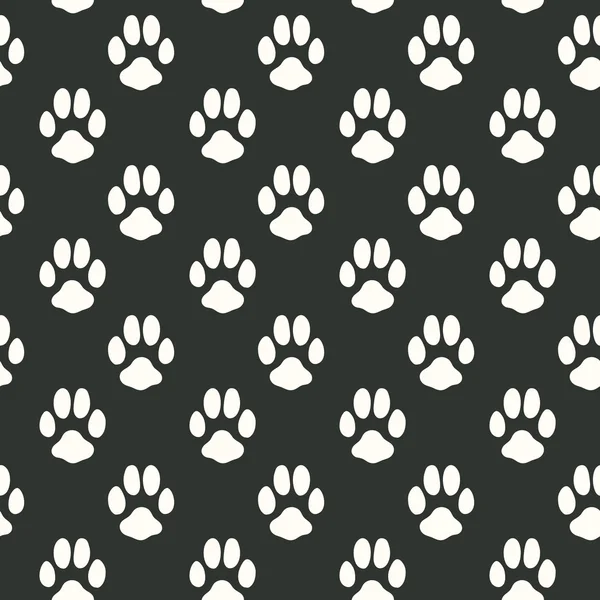 Seamless pattern with animal footprint texture — Stock Vector