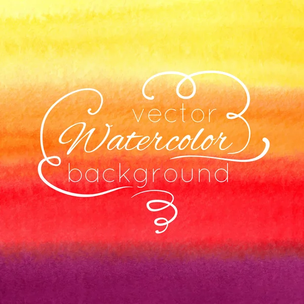 Aquarel abstracte kleurrijke achtergrond — Stockvector