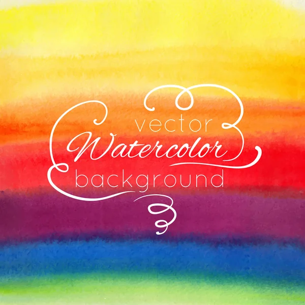 Watercolor abstract colorful background — Stock Vector