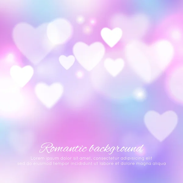 Valentines day romantic background — Stock Vector