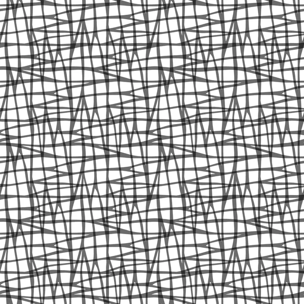 无缝模式与随机抽象交叉网格纹理 — 图库矢量图片