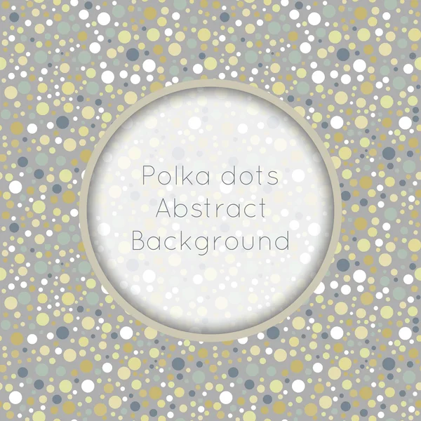 Vintage polka dot doku — Stok Vektör