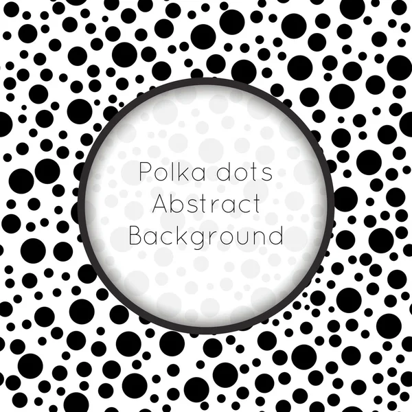 Vintage polka dot doku — Stok Vektör