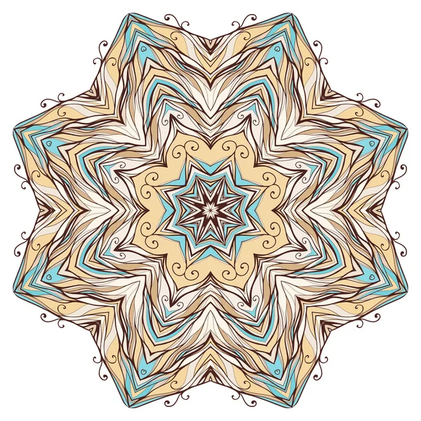 Kaleidoskopische Spitze ornamentalen Hintergrund — Stockvektor