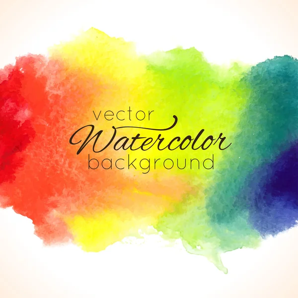 Watercolor hand painted rainbow background — Stock vektor