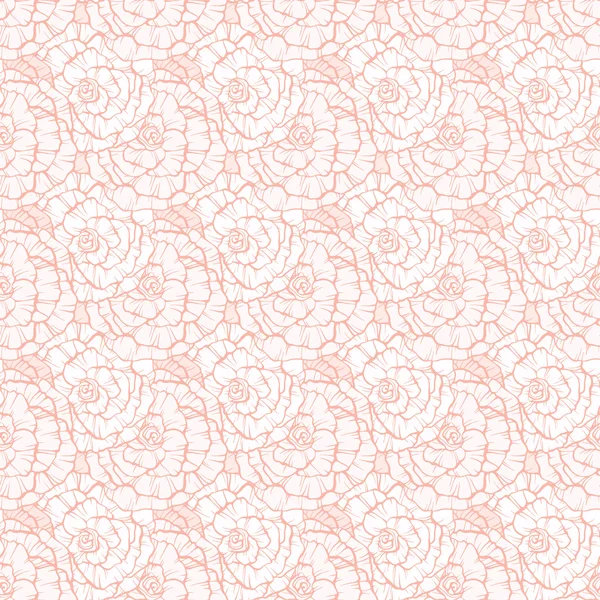 Seamless pattern with decorative roses — Stock Vector