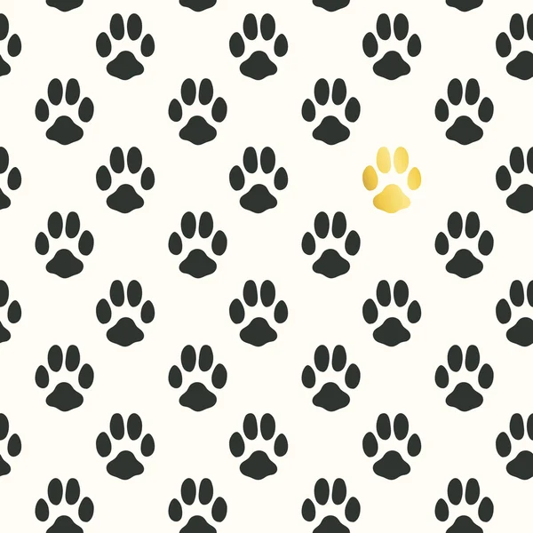 Seamless pattern with animal footprint texture — Stock Vector