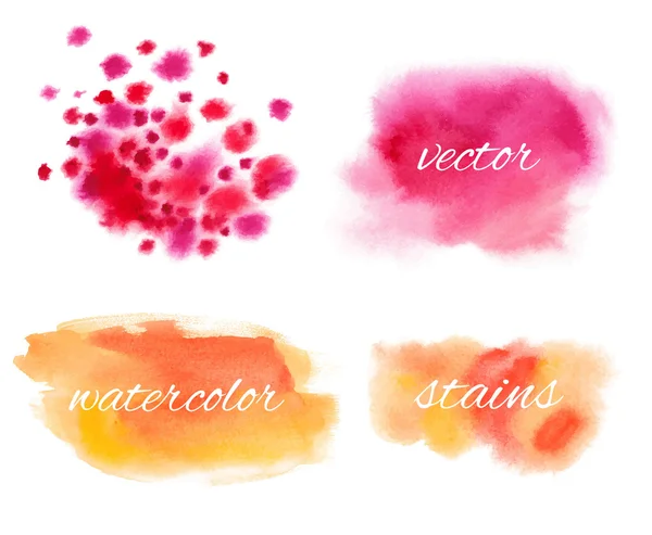 Aquarel kleurrijke ribbels en noppen — Stockvector