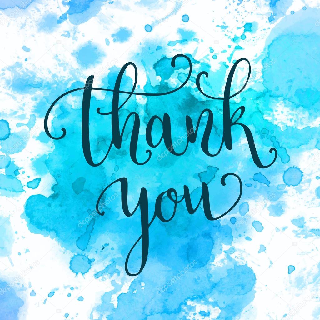Thank you hand lettering Stock Vector Image by ©IreneArt #80029710