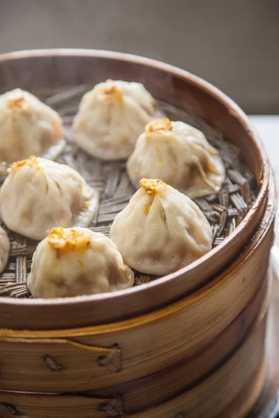 Steamed Crab powder Asian Buns — Stock Photo, Image