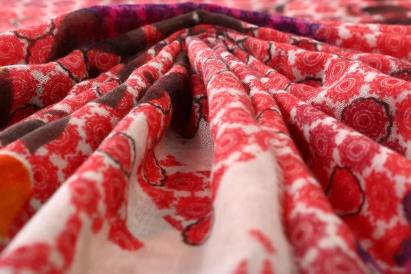 Chinese style pattern made of fabric scarves — Stock Photo, Image