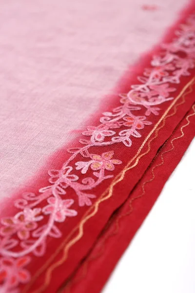 中式风格模式制作的面料围巾 — 图库照片