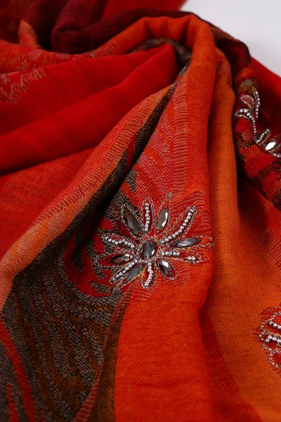 Kinesiska stil mönster gjorda av tyg halsdukar — Stockfoto