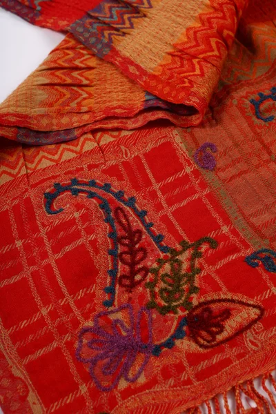 Chinese style pattern made of fabric scarves — Stock Photo, Image