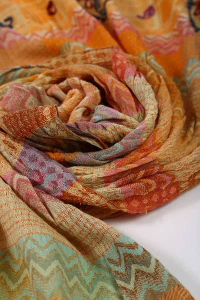 Patrón estilo chino hecho de bufandas de tela — Foto de Stock