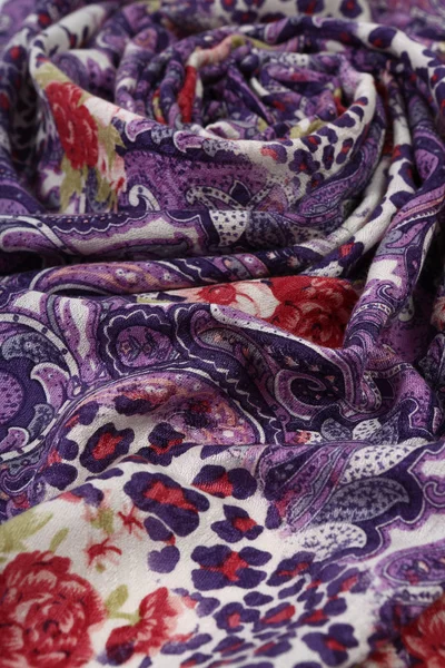 Chinese style pattern made of fabric scarves — Stock Photo, Image