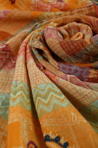 Chinese stijl patroon gemaakt van stof sjaals Stockafbeelding