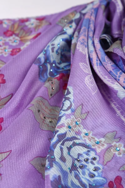 Patrón estilo chino hecho de bufandas de tela — Foto de Stock