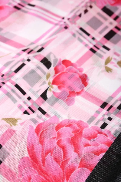 Chinese style pattern made of fabric scarves — Stock Photo, Image
