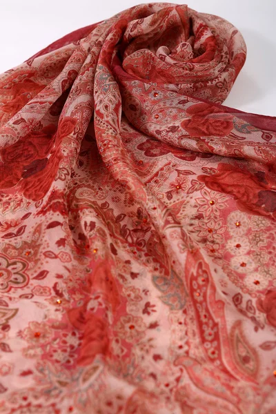 Chinese style pattern made of fabric scarves — Stock Photo, Image