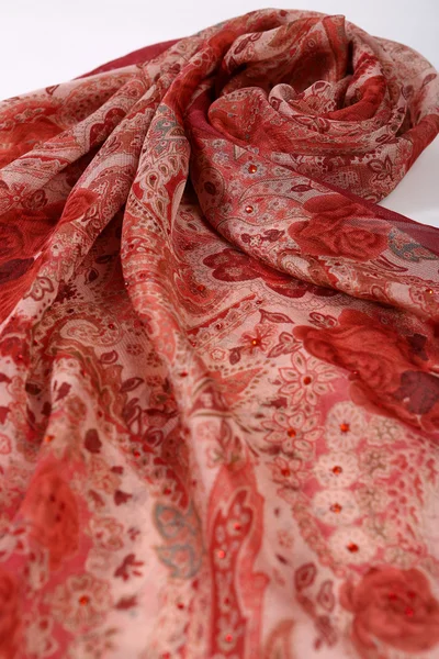 Chinese style pattern made of fabric scarves — Stock Photo, Image