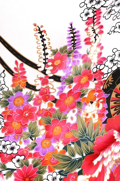 中国スタイルのパターン製ファブリック スカーフ — ストック写真