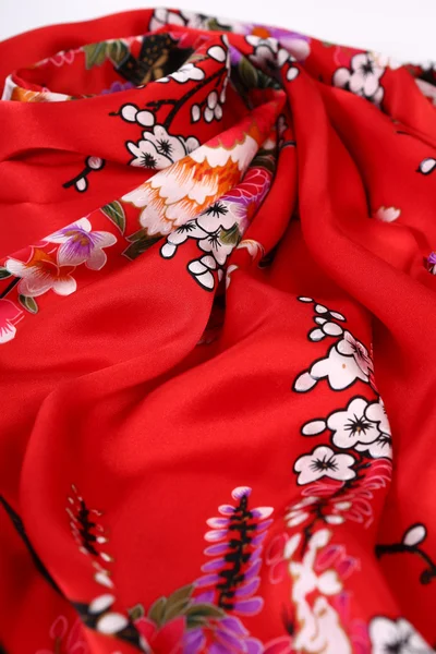 Chinese style pattern made of fabric scarves — Stock Photo, Image