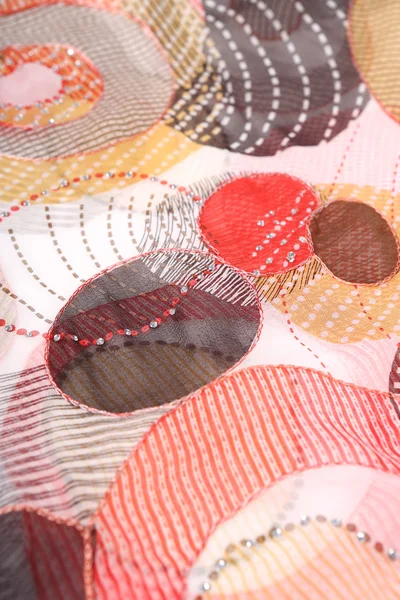 Padrão de estilo chinês feito de lenços de tecido Fotografias De Stock Royalty-Free