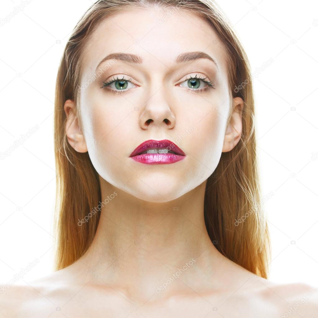 beautiful  woman face