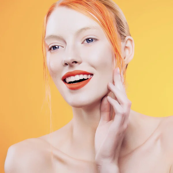 Beautiful redhaired woman — Stock Photo, Image