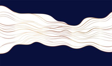 Beyaz ve mavi soyut zarif dokuda altın çizgi. Vip lüks vektör arkaplanı.