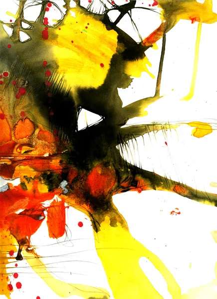 Grunge punky umělecké akvarel zázemí s abstraktní malby rozstřik a skvrny. Ručně vyráběné textura. — Stock fotografie