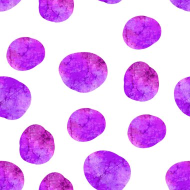 Suluboya daireleri ile soyut arka plan. Dikişsiz desen raster tasarımı.