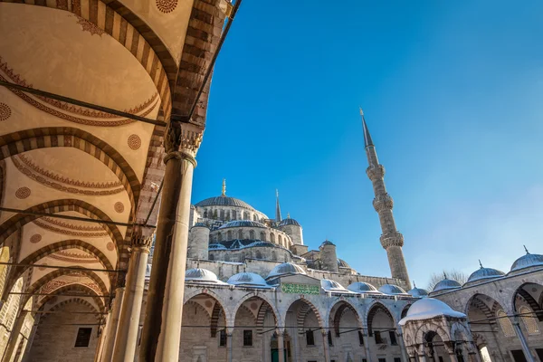 Sultanahmet Blue Mosque winter, Istanbul, Turkey 01.01.2016 Royalty Free Stock Images