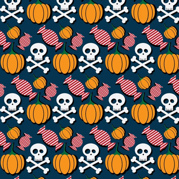 Grappige halloween patroon — Stockvector