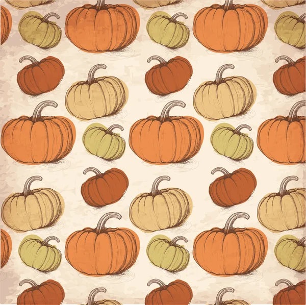 Seamless background with pumpkins — Stock Vector