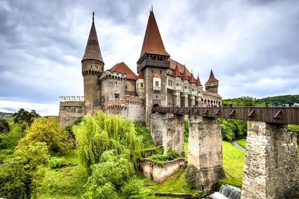 罗马尼亚Hunedoara的Corvin城堡 — 图库照片