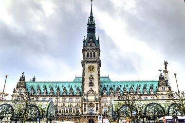 Hamburg city hall, Germany clipart