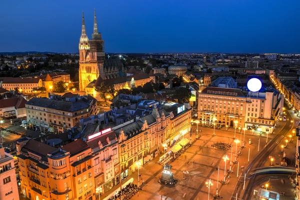 Hlavní město Chorvatska Záhřeb — Stock fotografie