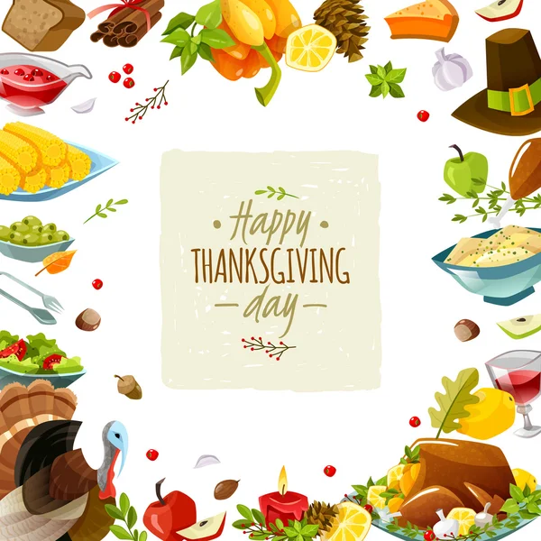 Happy thanksgiving day — Stock Vector