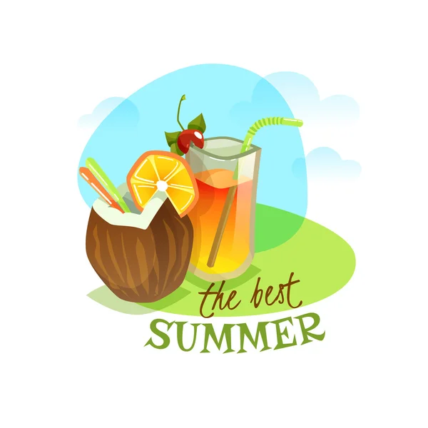 El mejor verano — Vector de stock